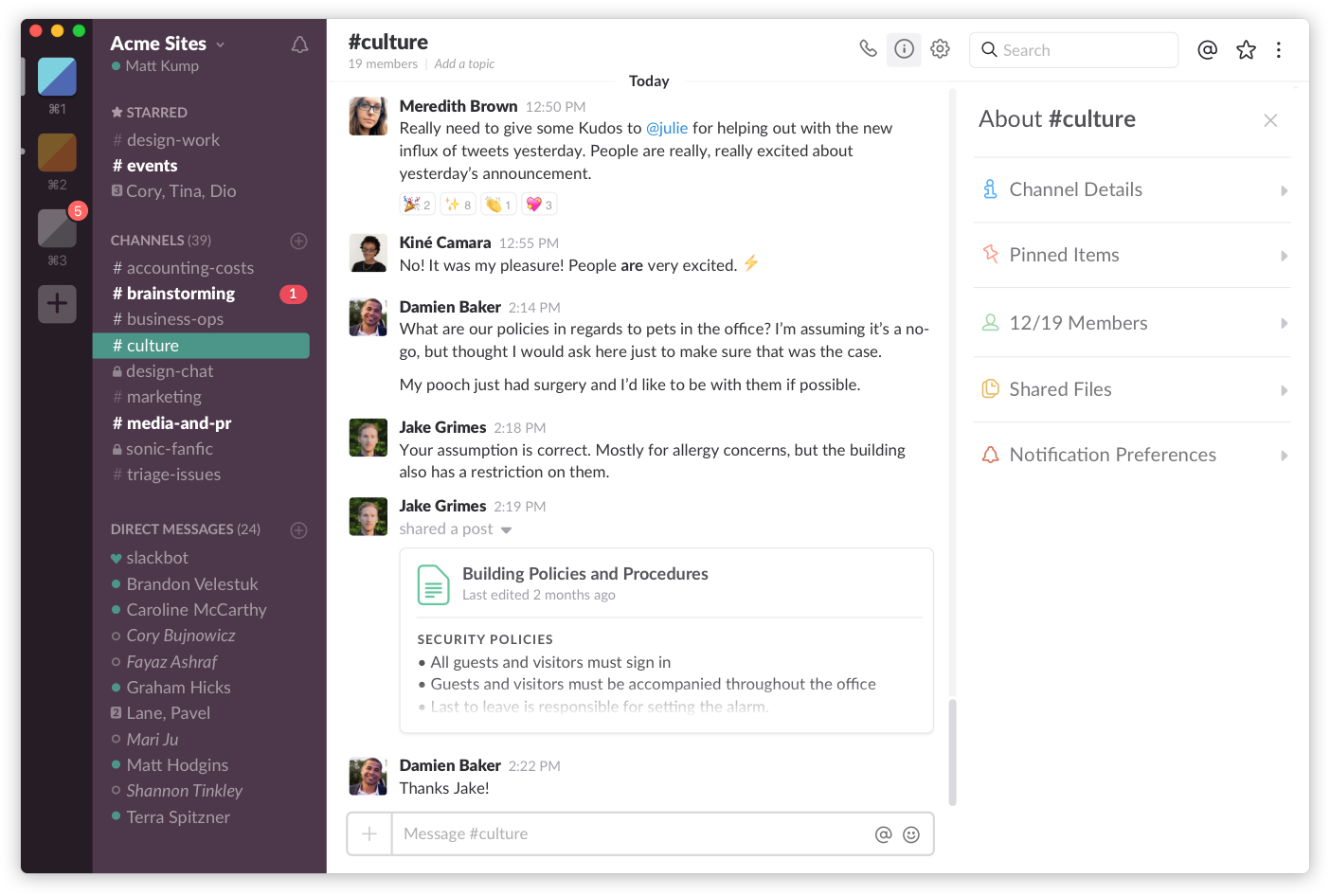 remote team engagement via Slack